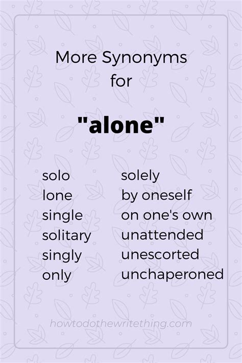 synonyms of alone|More.